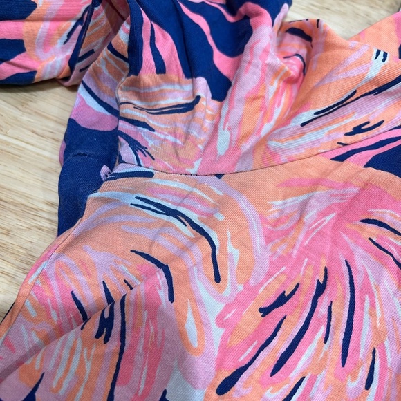 Lilly Pulitzer Beacon T-shirt dress‎ Gimme Some Leg Flamingo 3/4 Sleeve - Picture 5 of 6